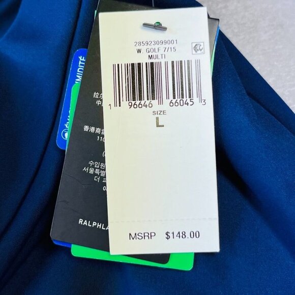 RLX Ralph Lauren Women's Golf Skort 15" Size L Faux Wrap Stretch Jersey Tennis - Picture 12 of 16